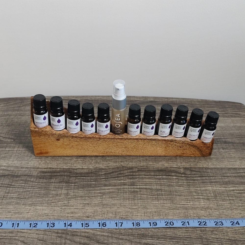 USED - HANDCRAFTED 100% Wood Essential Oil Holder. Beautiful, Functional Piece!